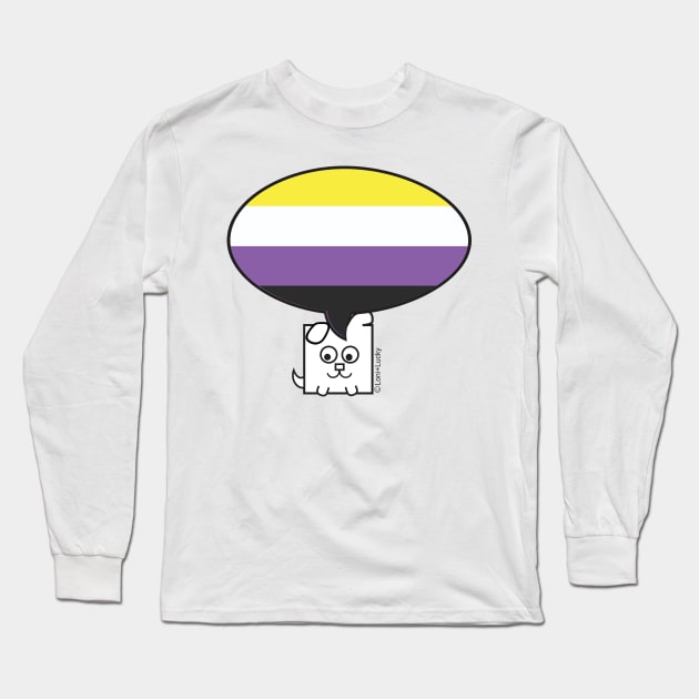 Proud to be NonBinary Long Sleeve T-Shirt by gallerynadine